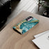 Aquamarine inspired Geode in Watercolor - Impact Resistant Phone Case